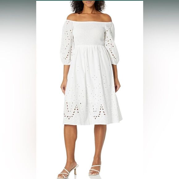 GUESS off shoulder Anna dress size medium NWT - Picture 1 of 7